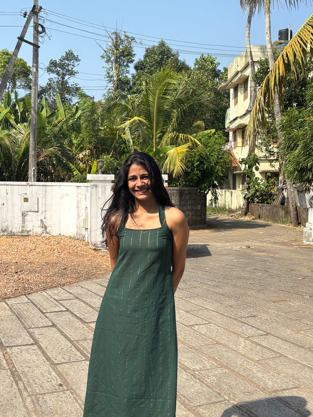 Our new green cotton dress