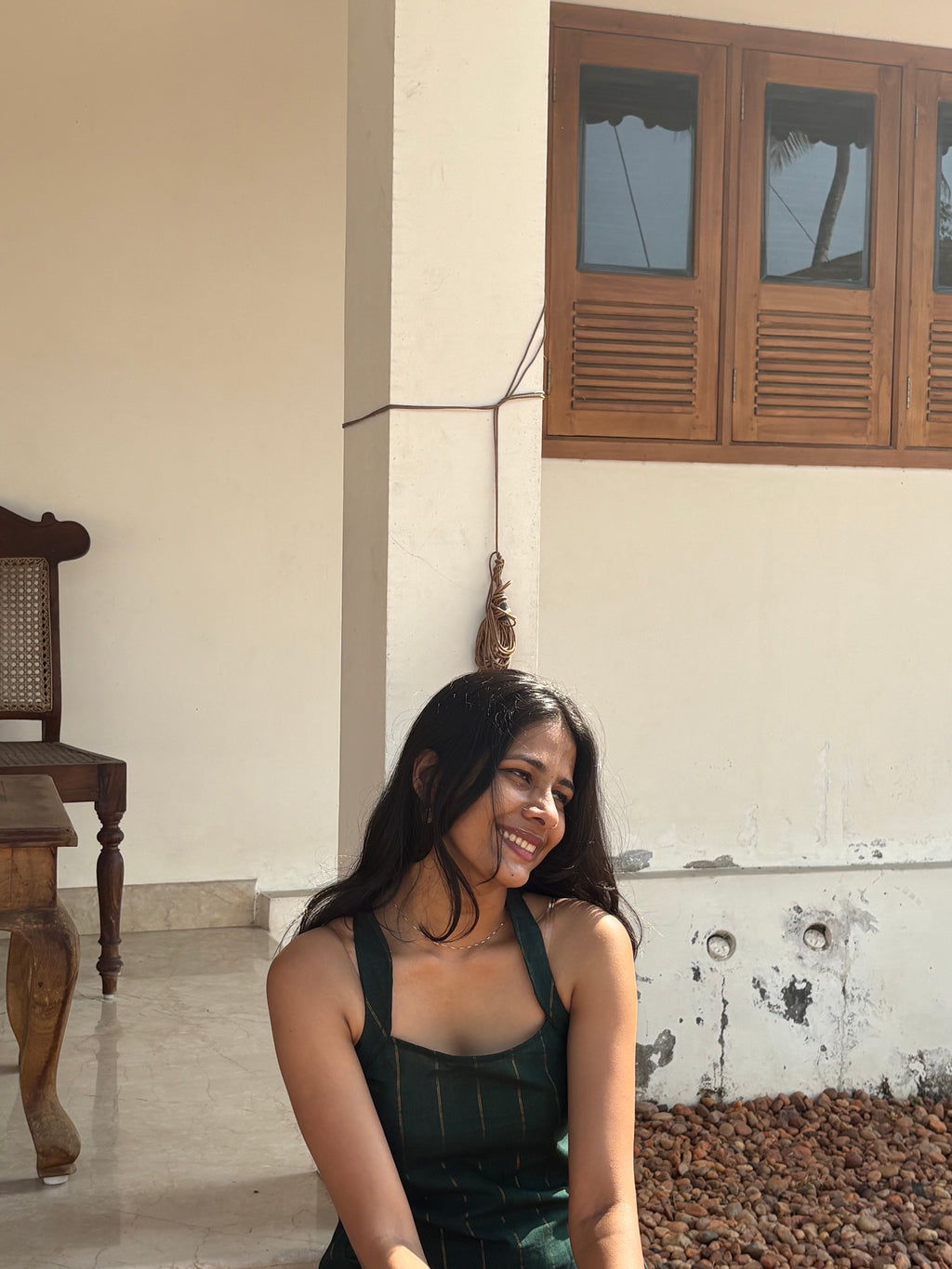 Our new green cotton dress
