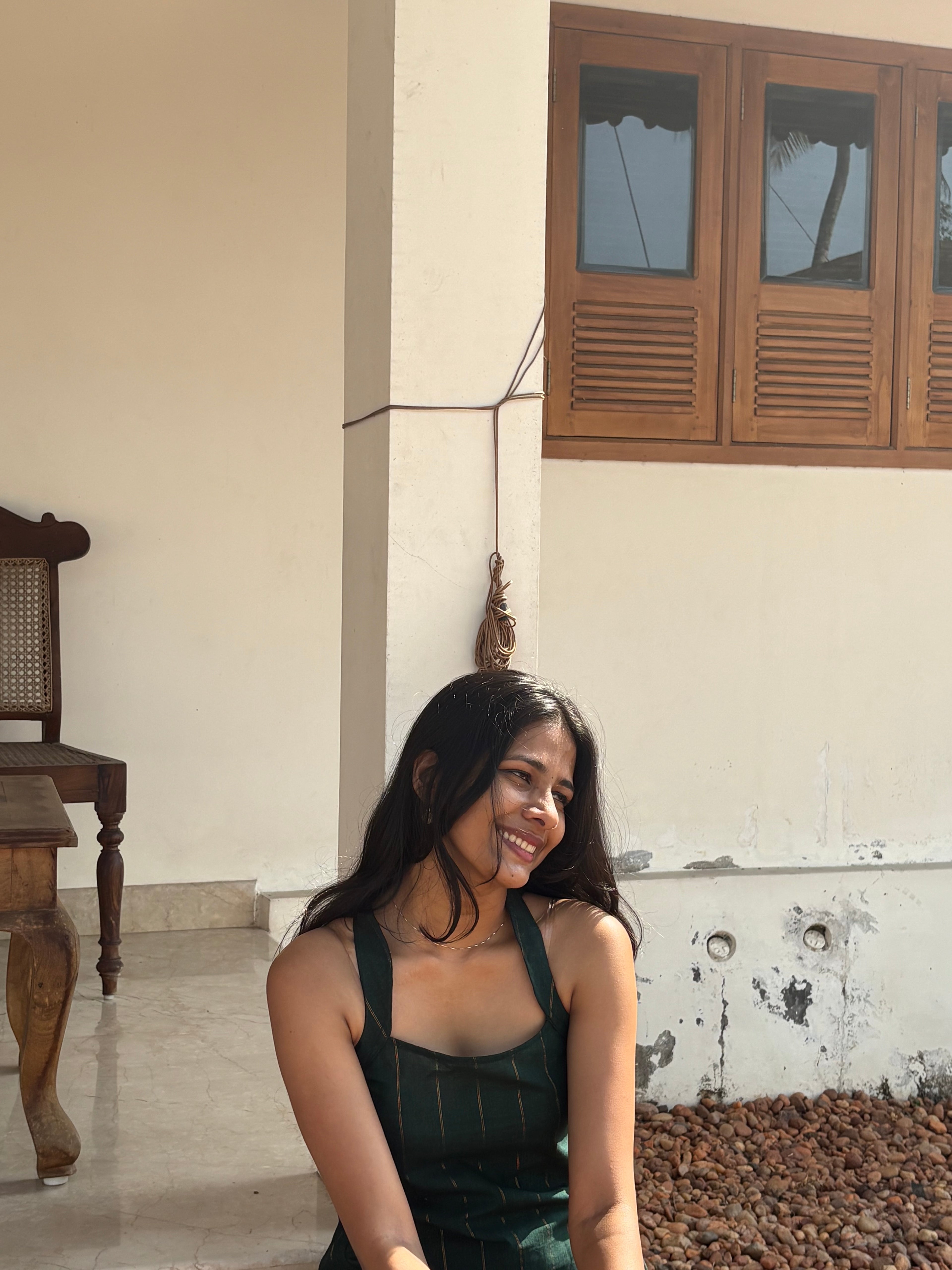Our new green cotton dress