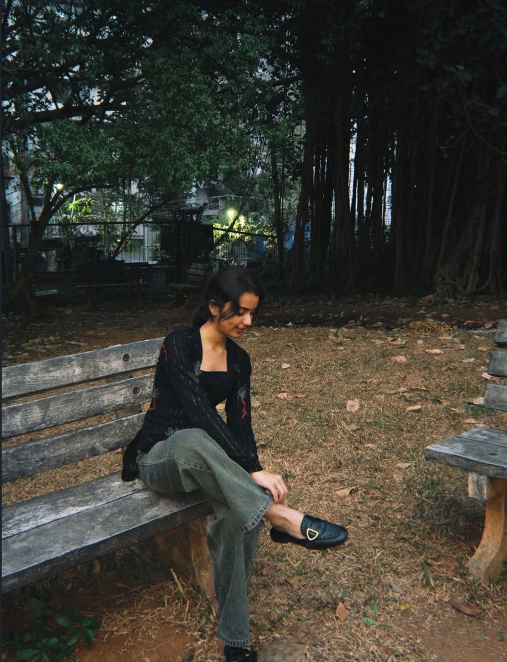 Full sleeve,short Kurti with back ties.
