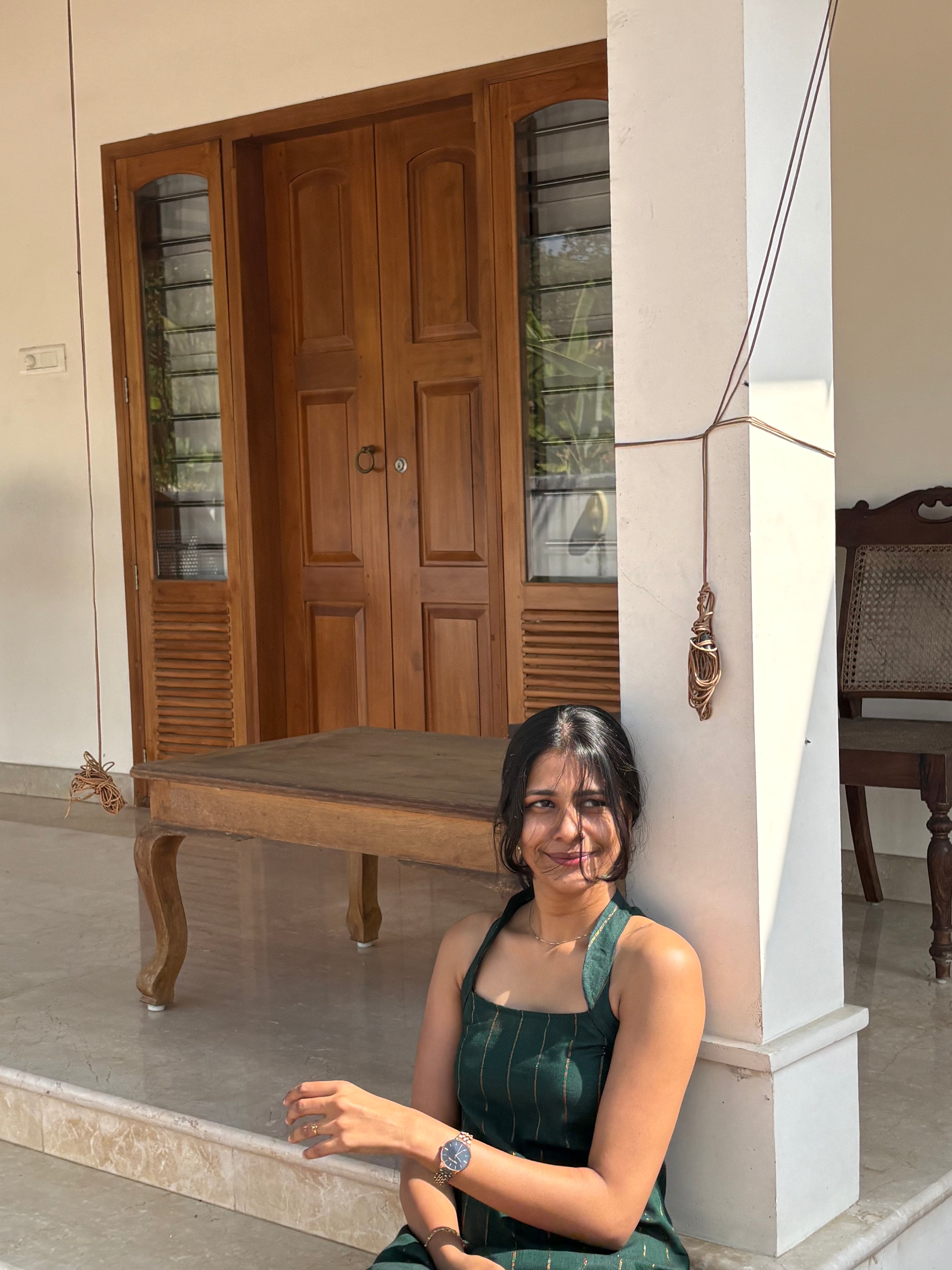 Our new green cotton dress